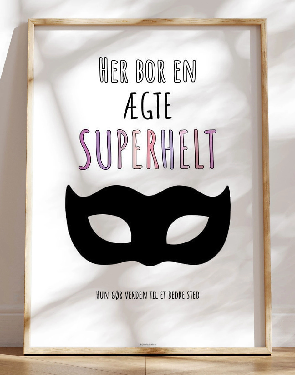 Superhelteplakat Pige
