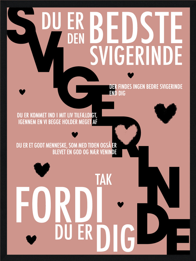 Svigerinde Plakat Personlig Plakat