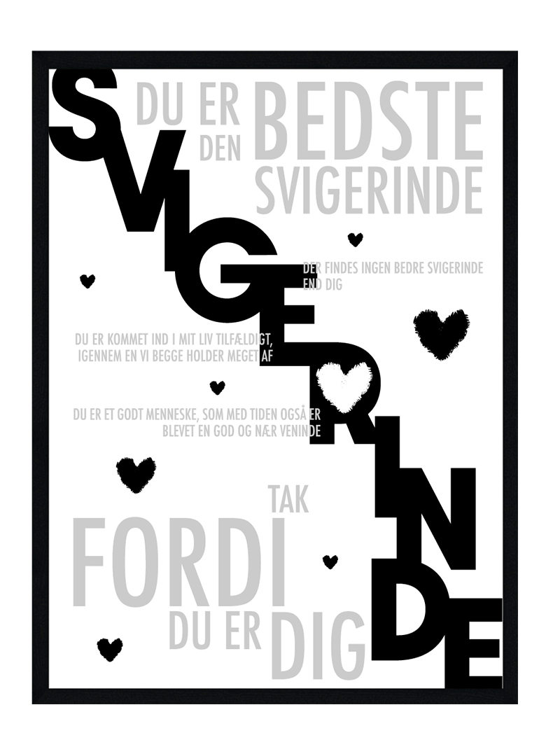 Svigerinde Plakat Personlig Plakat
