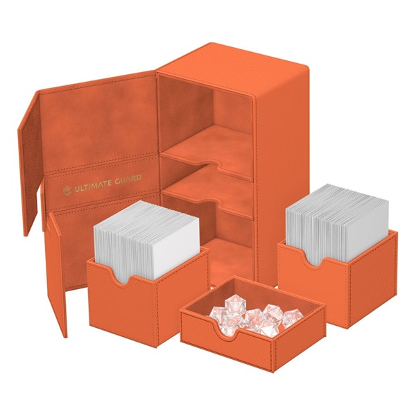 Ultimate Guard Twin Flip   Tray Deck Case  Deck Box  200  Standard Size Xenoskin Summer Edition 2025 Peach