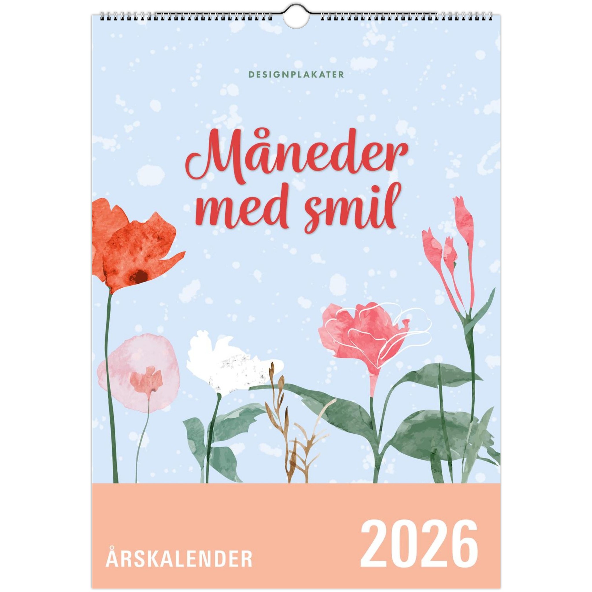 Vægkalender  Måneder Med Smil