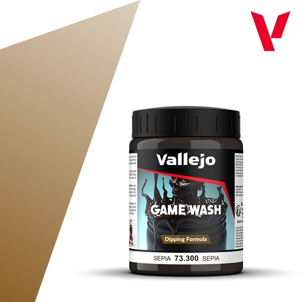 Vallejo Maling Game Color: Wash Sepia 200ml