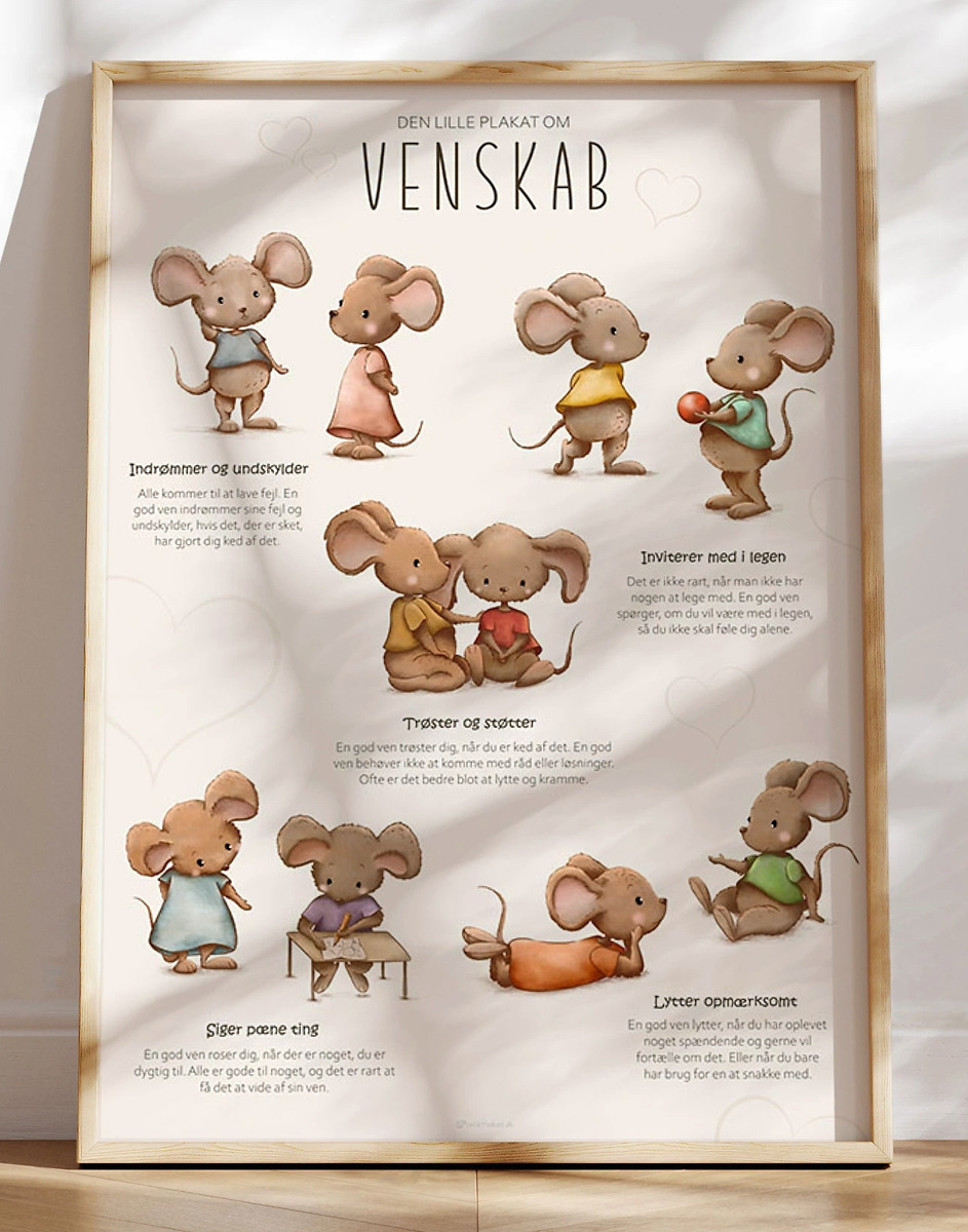 Venskabsplakat Samtaleplakat Om Venskab Til Børn
