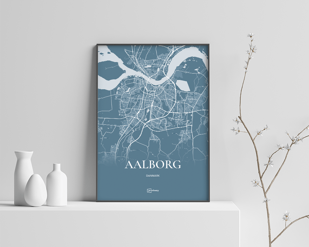 Aalborg Plakaten Havblå