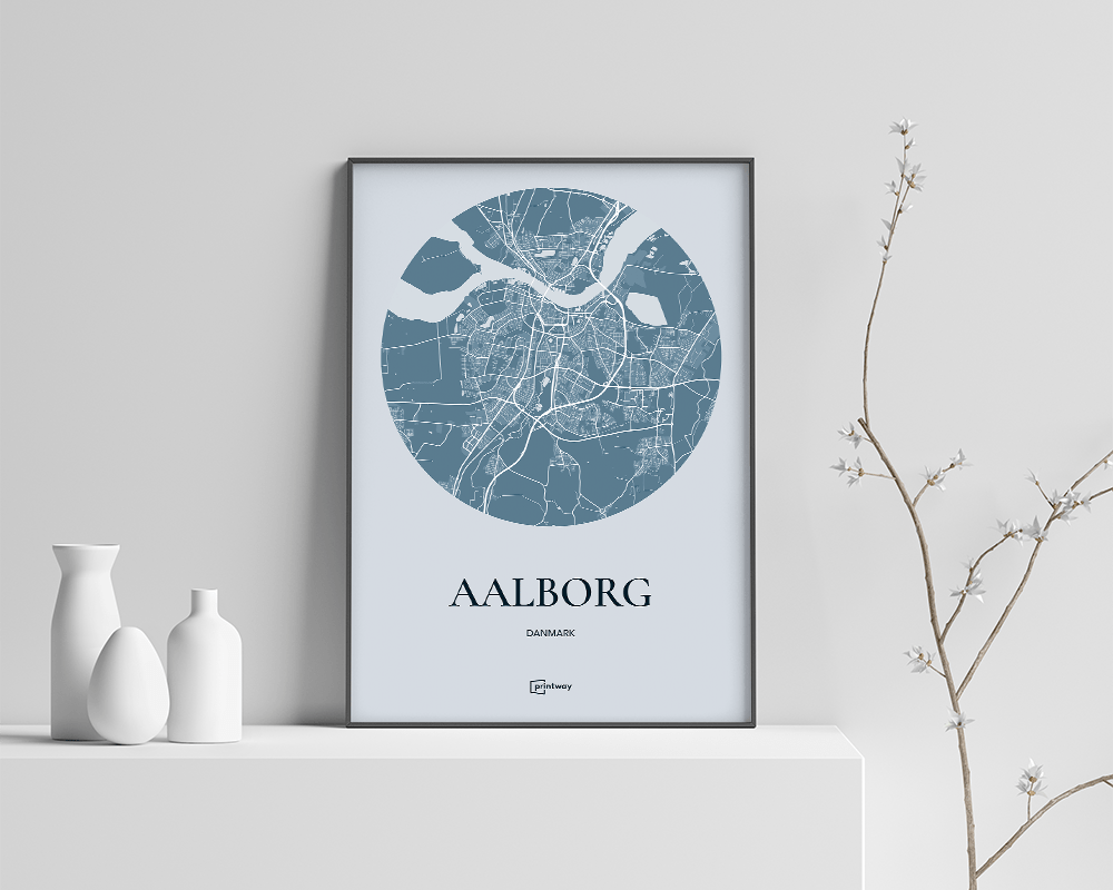 Aalborg Plakaten Havblå