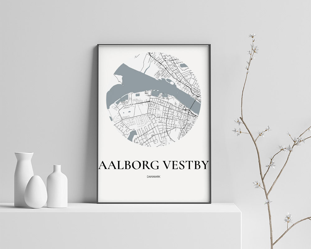 Aalborg Vestby Plakaten Hvid
