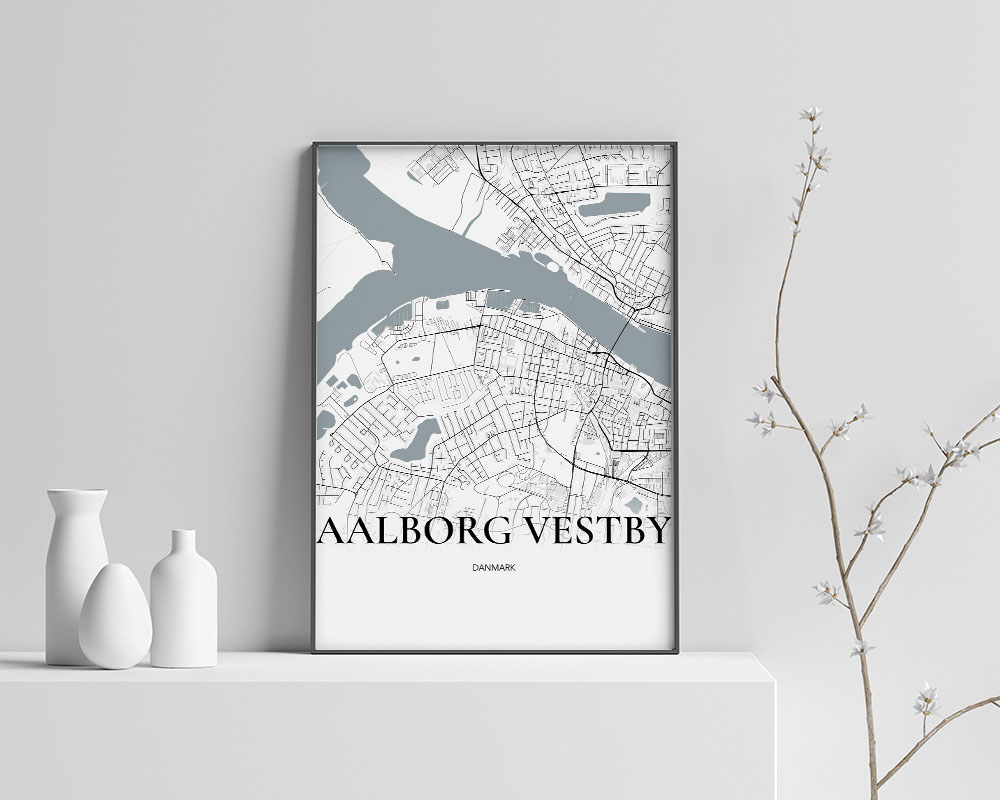Aalborg Vestby Plakaten Hvid
