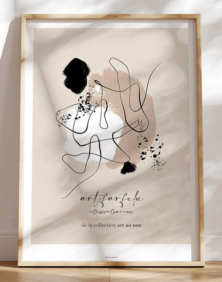 Abstrakt Kunstplakat Art Farfelu