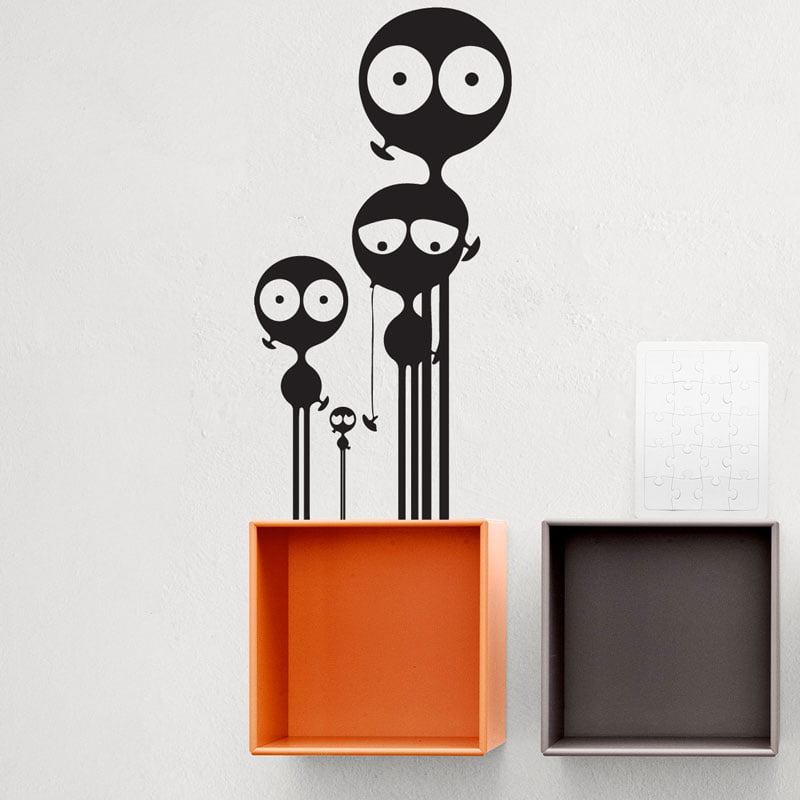 Afrikanske Figurer Wallsticker