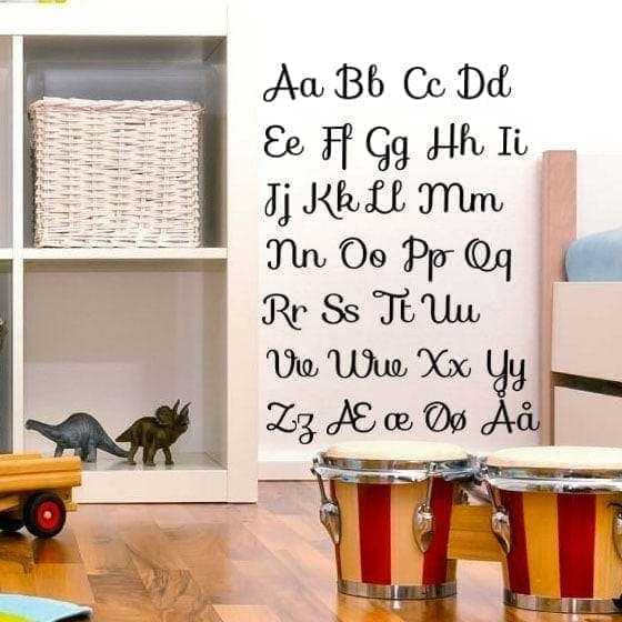 Alfabetet Wallsticker