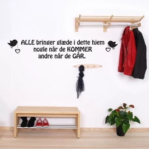 Alle Bringer Glæde Wallsticker