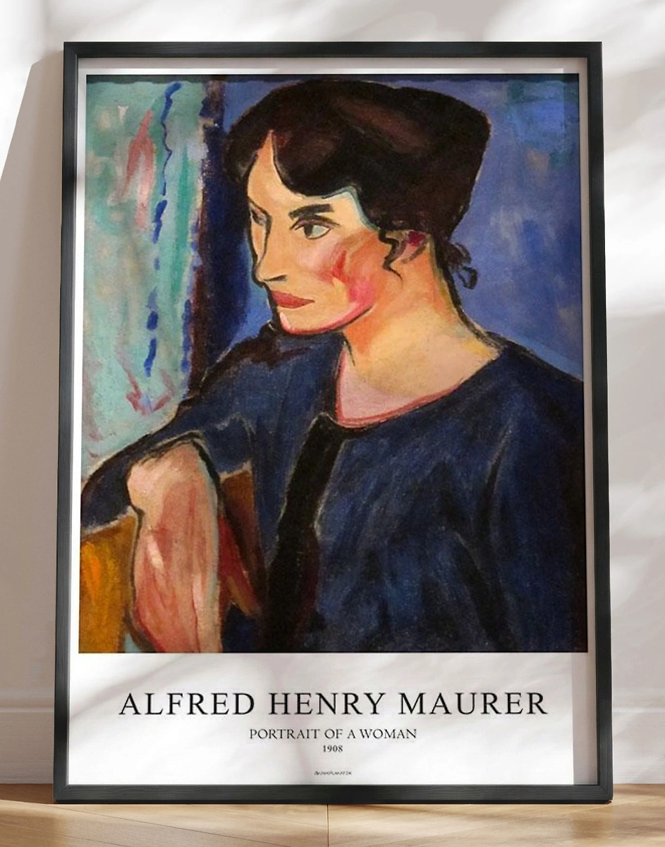 Allfred Henry Maurer Portrait Of   Woman
