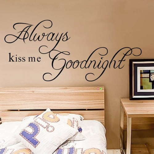Always Kiss Me Goodnight Wallsticker