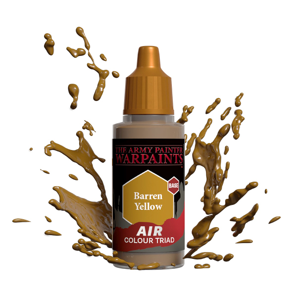 Army Painter Warpaints: Air Acrylics Barren Yellow Aw3121