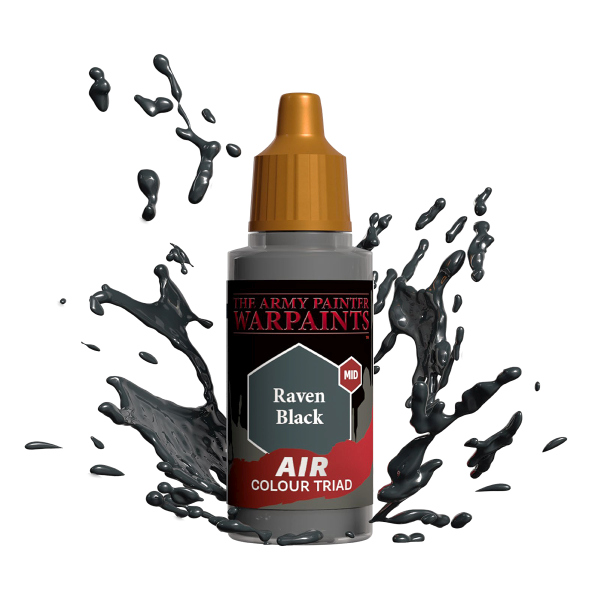 Army Painter Warpaints: Air Acrylics Raven Black Aw3101