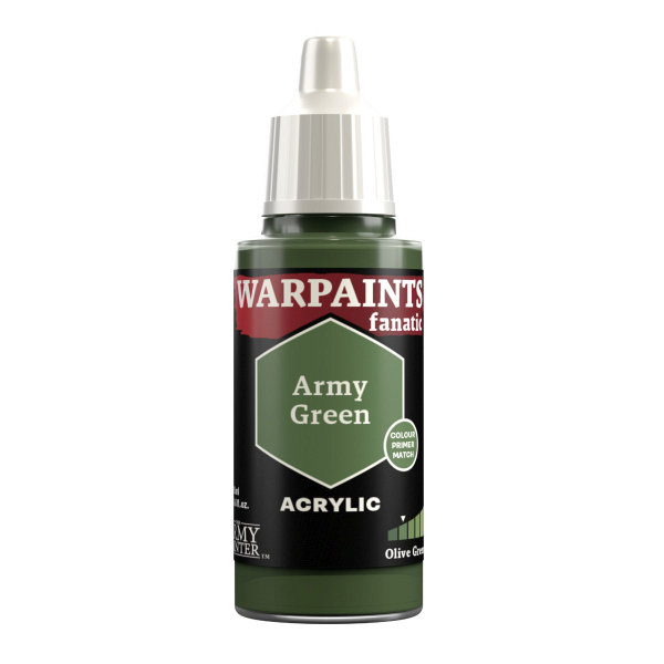 Army Painter Warpaints Fanatic: Acrylics Army Green Wp3068