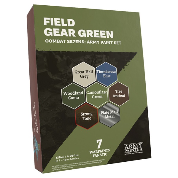 Army Painter Warpaints Fanatic: Field Gear Green Combat Se7ens Army Paint Set Wp8119p