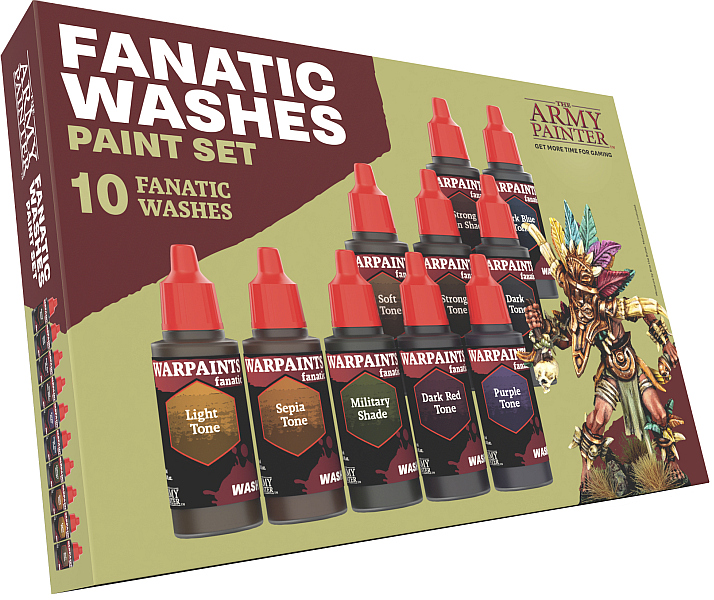 Army Painter  Warpaints Fanatic Washes Paint Set Wp8068