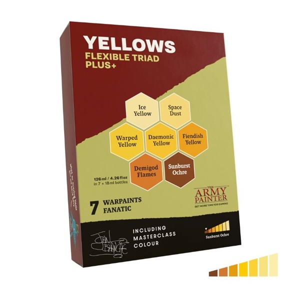 Army Painter Warpaints Fanatic: Yellows Flexible Triad Plus  Wp8090