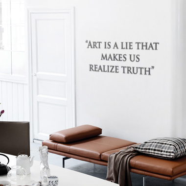 Art Is   Lie Wallsticker Af Alan Smithee  80x28 Cm
