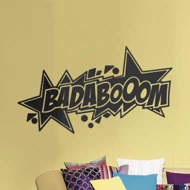 Badaboom Wallsticker Af Alan Smithee  70x35 Cm