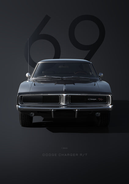 Bil Plakat 125 Dodge Charger Rt  1969