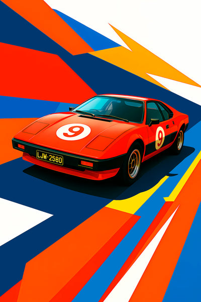 Bil Plakat 94 Lotus Esprit