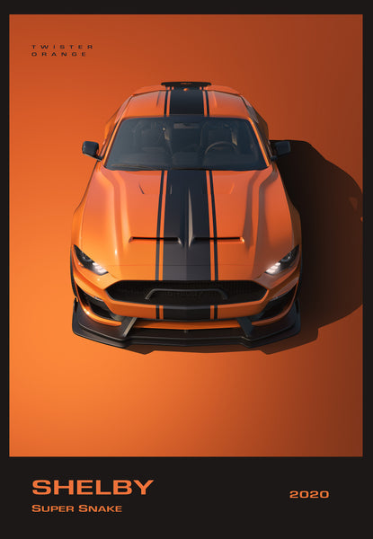 Bil Plakat 126 Shelby Super Snake  2020