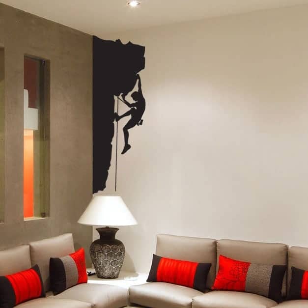 Bjergbestiger På Kanten Wallsticker