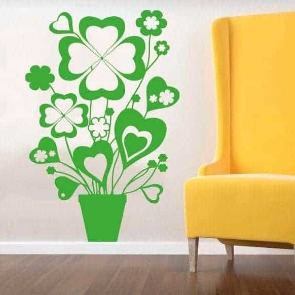 Blomster   Potte Wallsticker