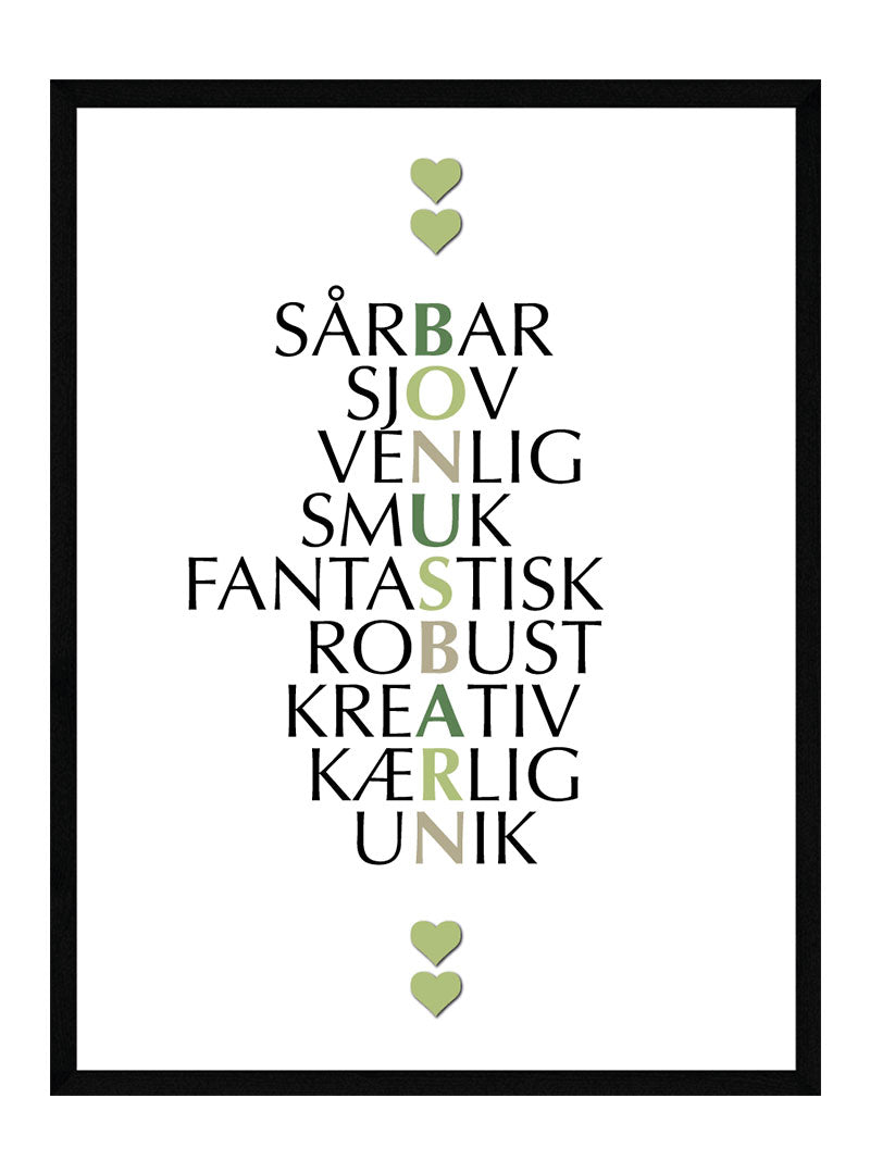 Bonusbarn Citat Plakat