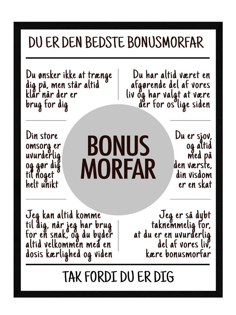 Bonusmorfar Plakat