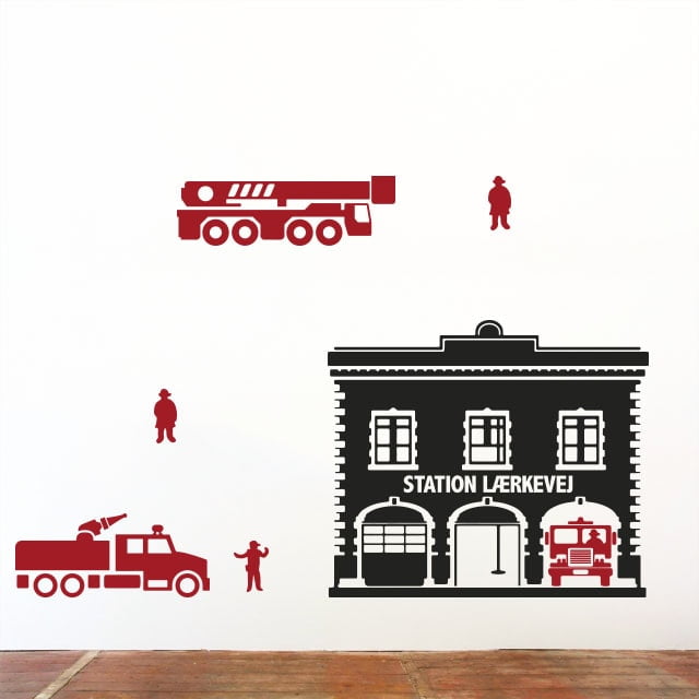 Brandstation Wallsticker