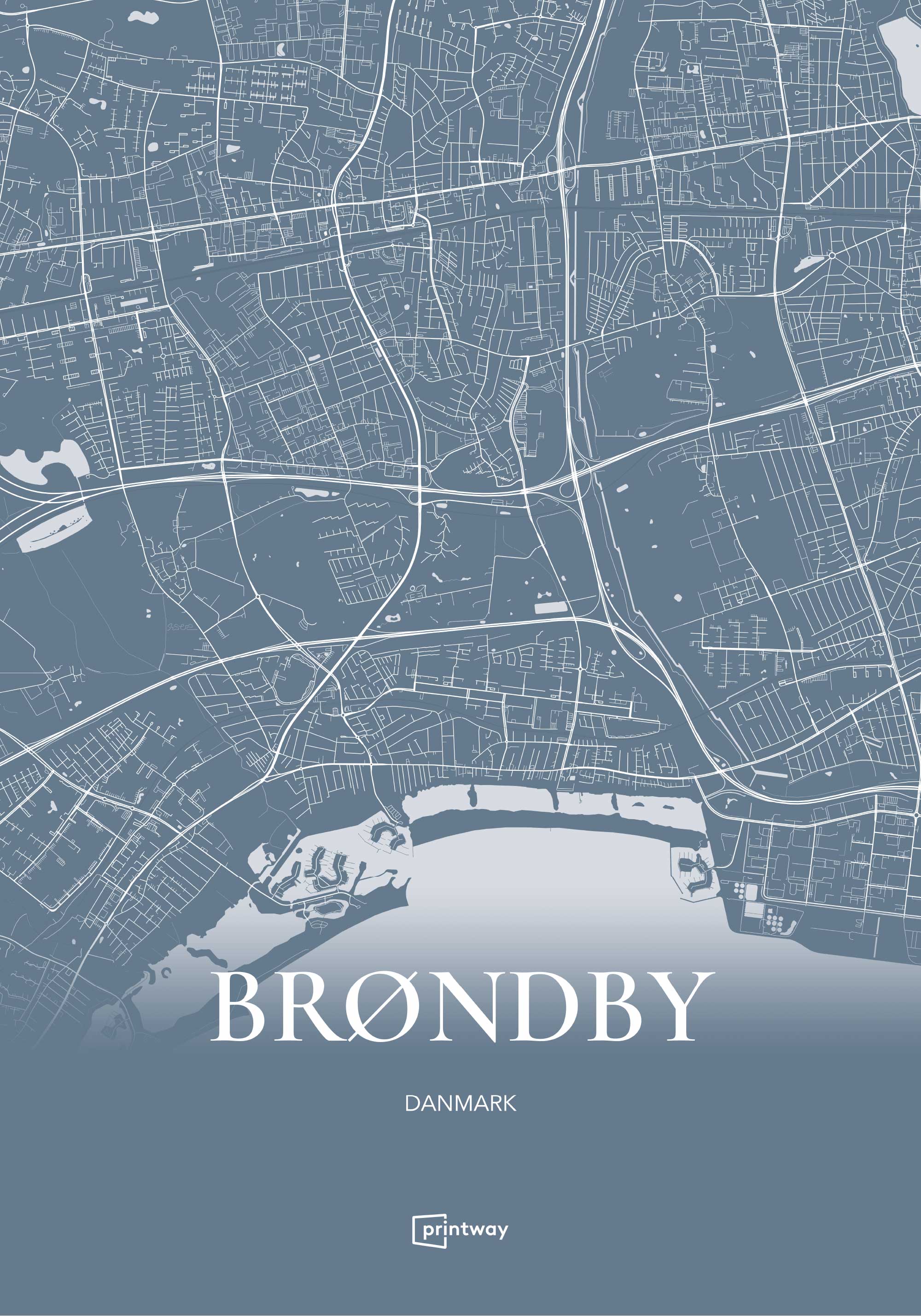 Brøndby Plakaten Havblå