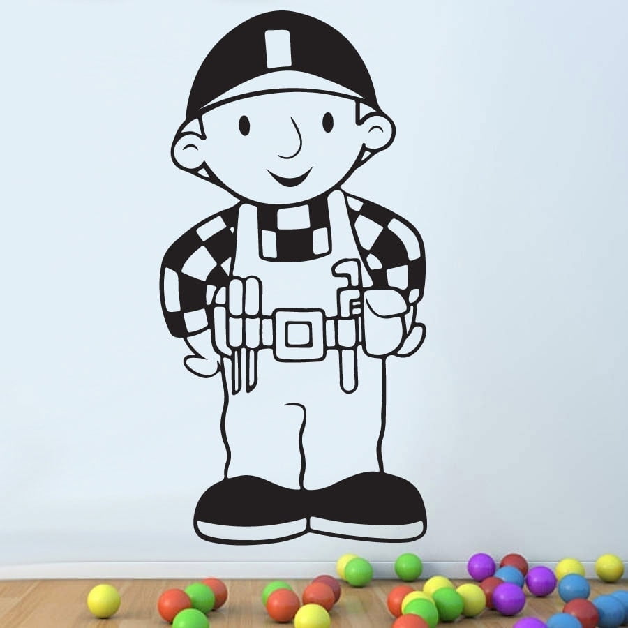 Byggemand Bob Wallsticker
