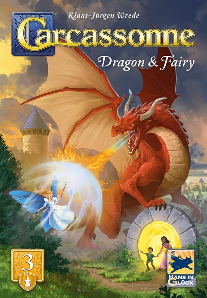 Carcassonne  Engelsk  Udvidelse  : Dragon And Fairy  2025