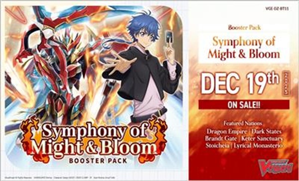 Cardfight  Vanguard Ccg Dz Divinez Set 11: Symphony Of Might   Bloom Booster Box  Display  16 Pakker Engelsk