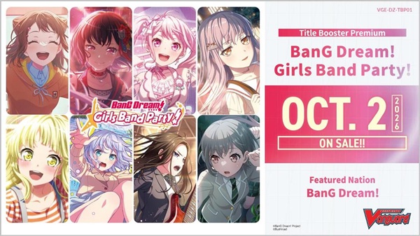Cardfight Vanguard Ccg Dz Title Booster Premium Set 01: Bang Dream Girls Band Party Booster Box Display 10 Pakker Engelsk