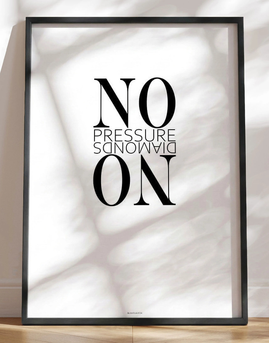 Citatplakat No Pressure