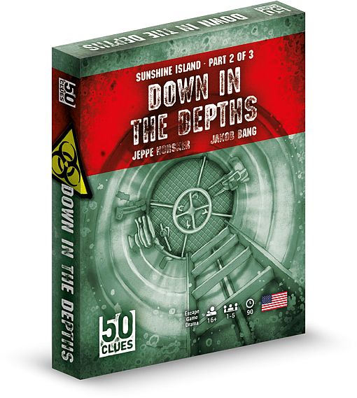50 Clues: Down In The Depths  Sunshine Island       Engelsk  Card Game
