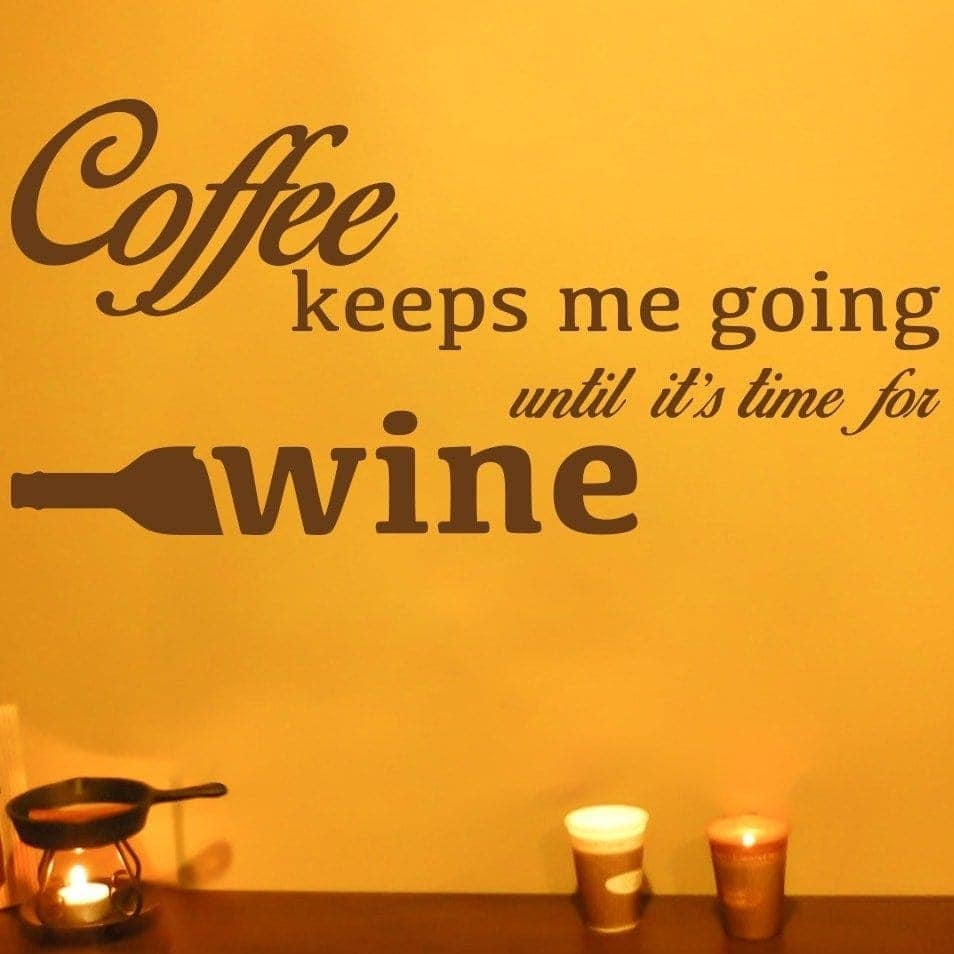 Coffee Wine Wallsticker