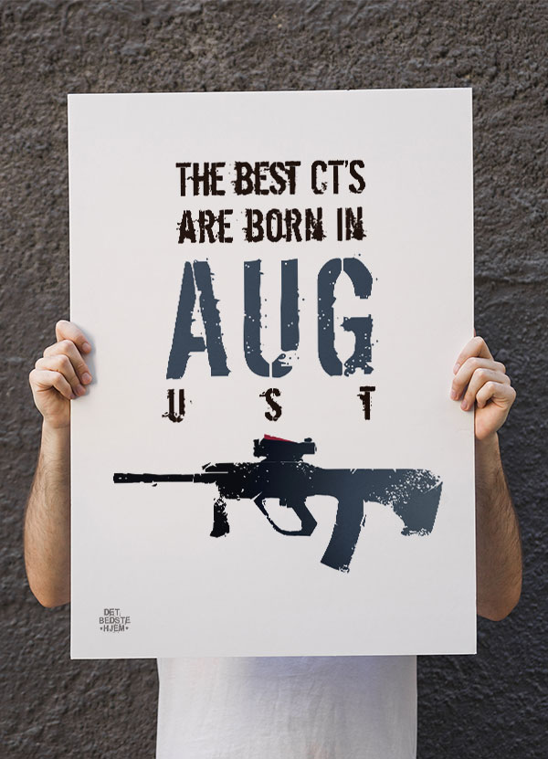 Csgo Plakat The Best Cts Are Born In August 21   29    A4  Kr  199 -