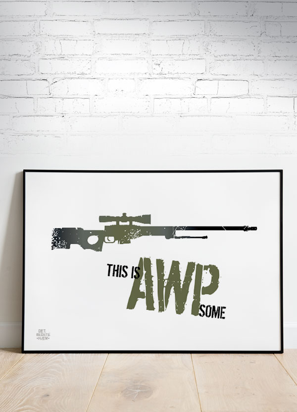 Csgo This Is Awpsome    Vandret  40   30 Cm Kr  219 -