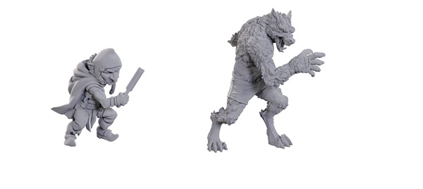 Fantasy Miniatures Critical Role: Unpainted Miniatures Chetney Pock   Pea   Werewolf  Wzk90411
