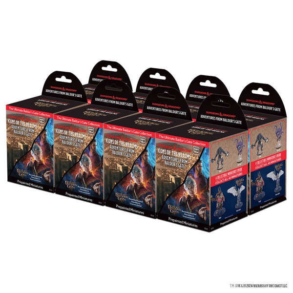 Fantasy Miniatures Icons Of The Realms: Adventures From Baldur   Gate Booster Brick  32 Figurer