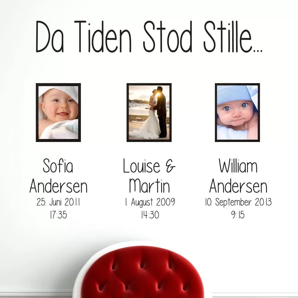 Da Tiden Stod Stille Wallsticker
