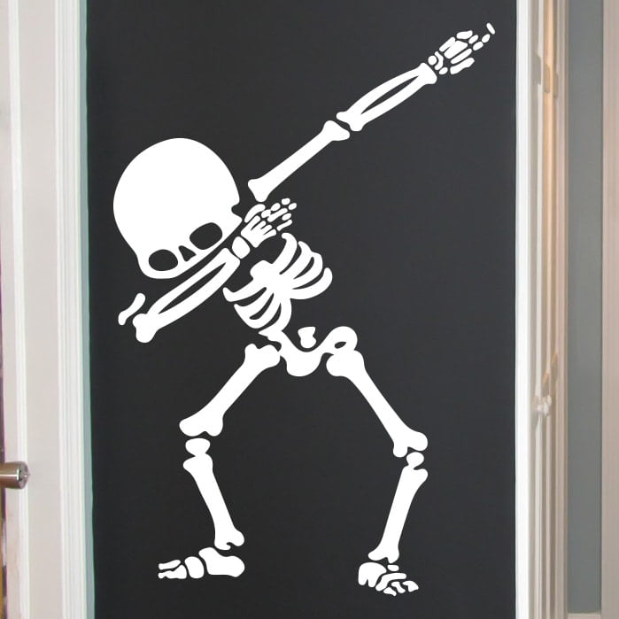 Dabbing Skelet Wallsticker