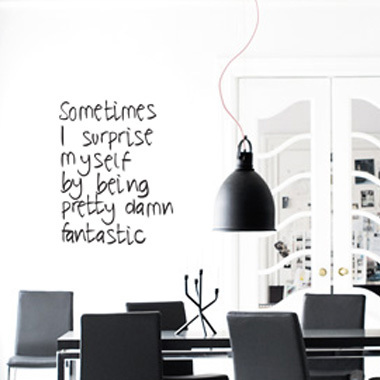 Damn Fantastic Wallsticker Af Diana Lovring  45x57 Cm