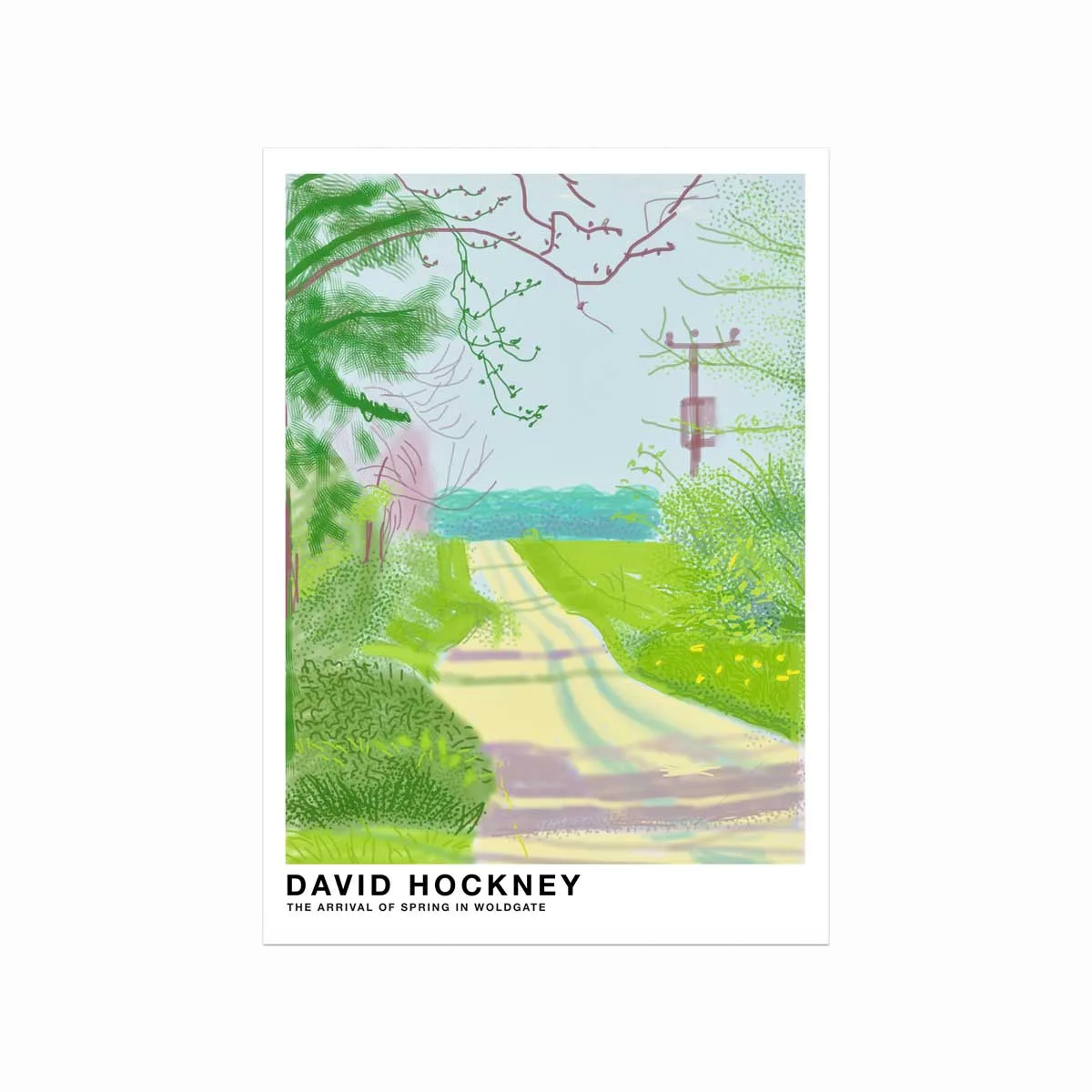 David Hockney Plakat  The Arrival Of Spring In Woldgate
