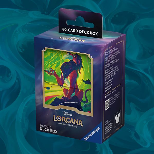 Deck Box Disney Lorcana Tcg: Set   Azurite Sea: Scar Vengeful Lion
